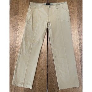 Marmot Convertible Cargo Outdoor Hiking Pants Women’s Size 14 Tan Straight Leg
